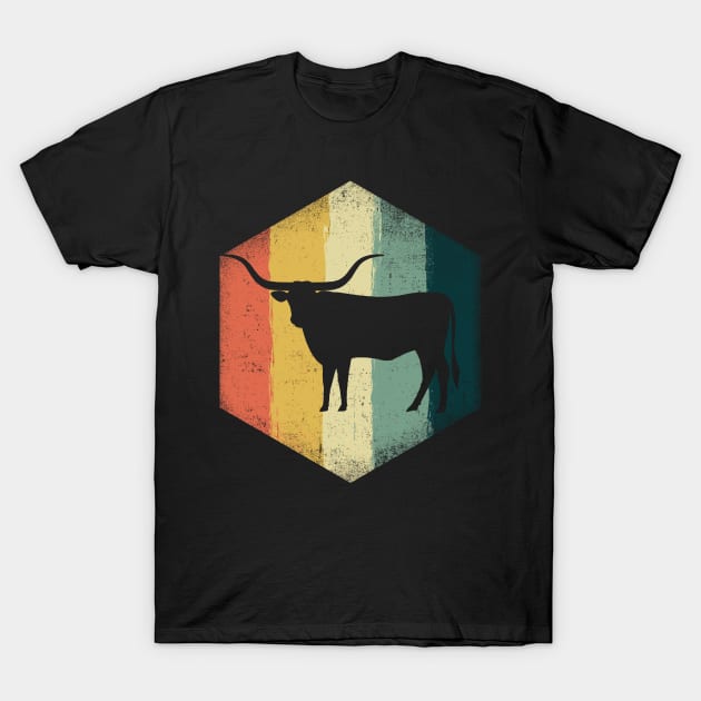 Texas Longhorn Cattle Design for Proud Texans T-Shirt by c1337s